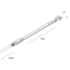 NOVALUX - STRIP LED 230VAC: 9,8W/M - 5M - 4K