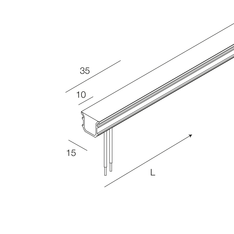 NOVALUX - STRIP LED FLEX: 12W/M-24V-2,04M-4K CRI80