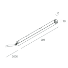 NOVALUX - alimentatore elettronico stabilizzato 48v 100w 220-240v 50/60 hz cavo 3m ne 300cm 101341.02