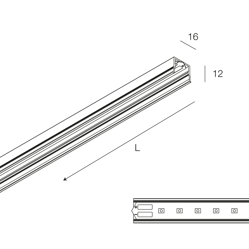 NOVALUX - L-16 SYS: MOD.LED 3K 24V 10W L304 NE