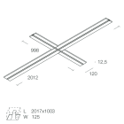 NOVALUX - l-16 evo x opale 1+1+1m profilo a x 2012x998 standard