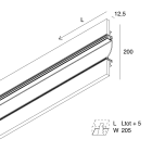 NOVALUX - A-70: LINEARE OPALE 2M