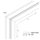 NOVALUX - L-16 evo: lineare opale parete-soffitto, profilo angolare 90° per strip LED, tagliabile, cartongesso, alluminio, garanzia 5 anni. 101871.99