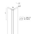 NOVALUX - L-16 EVO: corner opale 2m ang. est hydro, profilo lineare per strip LED, tagliabile, in cartongesso, garanzia 5 anni.
