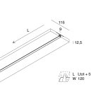 NOVALUX - L-09: LINEARE OPALE 2M