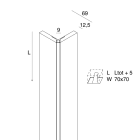NOVALUX - L-09: CORNER LINEARE OPALE 2M 1018A8.99
