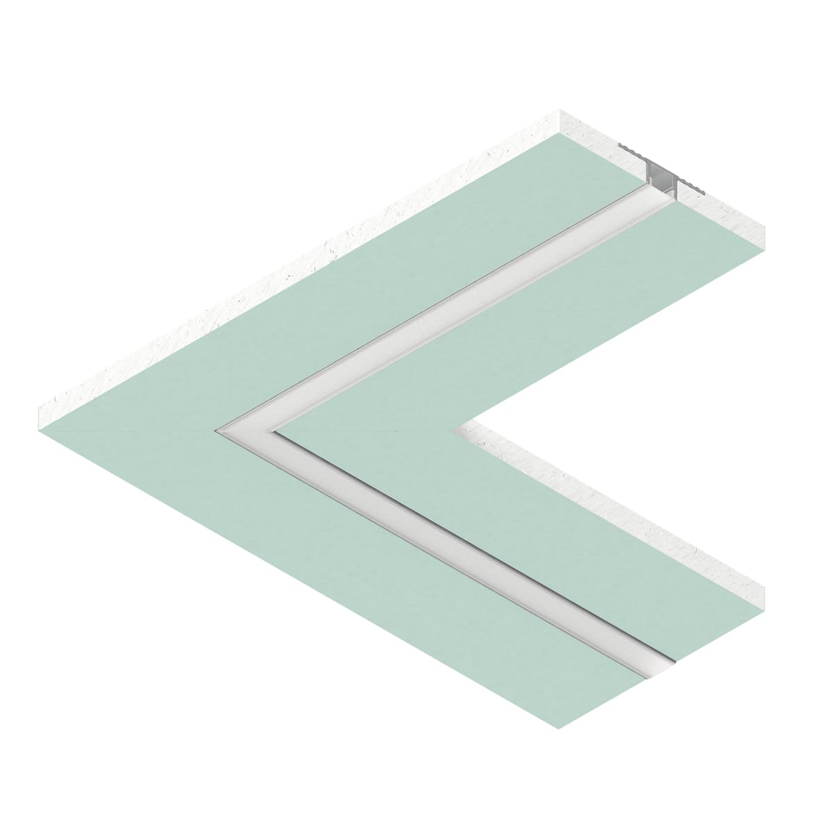 NOVALUX - l-16 evo angolare opale 305x305mm hydro profilo angolare 90° mini 305x305 hydro