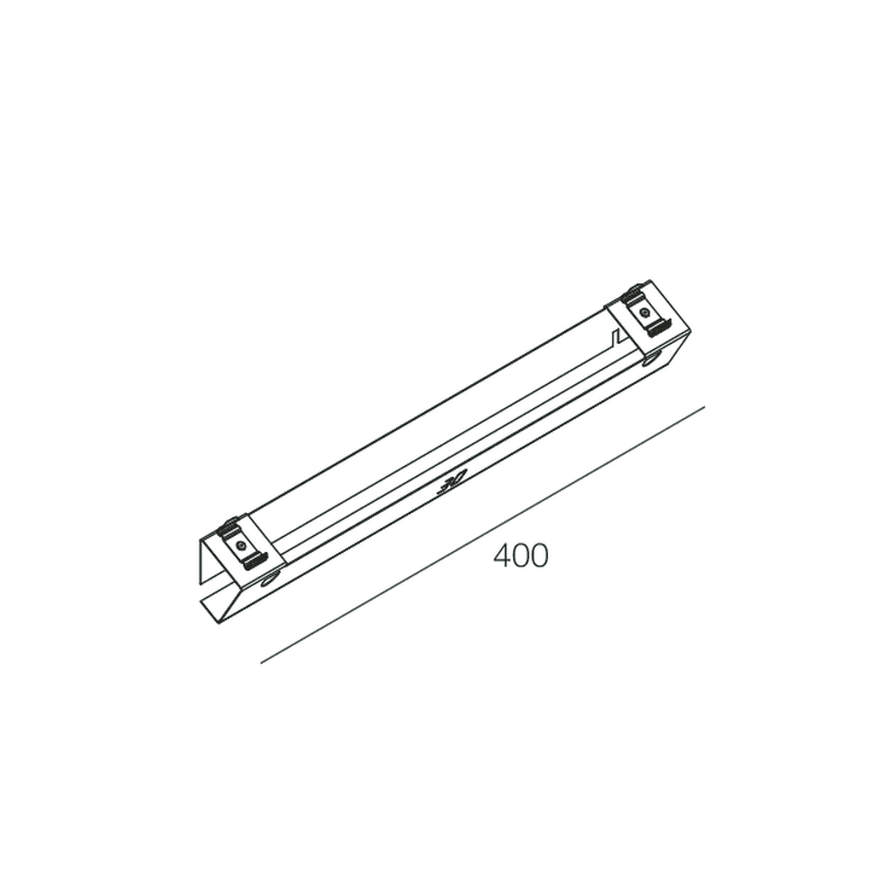 NOVALUX - V-30: STAFFA PARETE 30 L.400MM