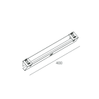 NOVALUX - V-30: STAFFA PARETE 30 L.400MM