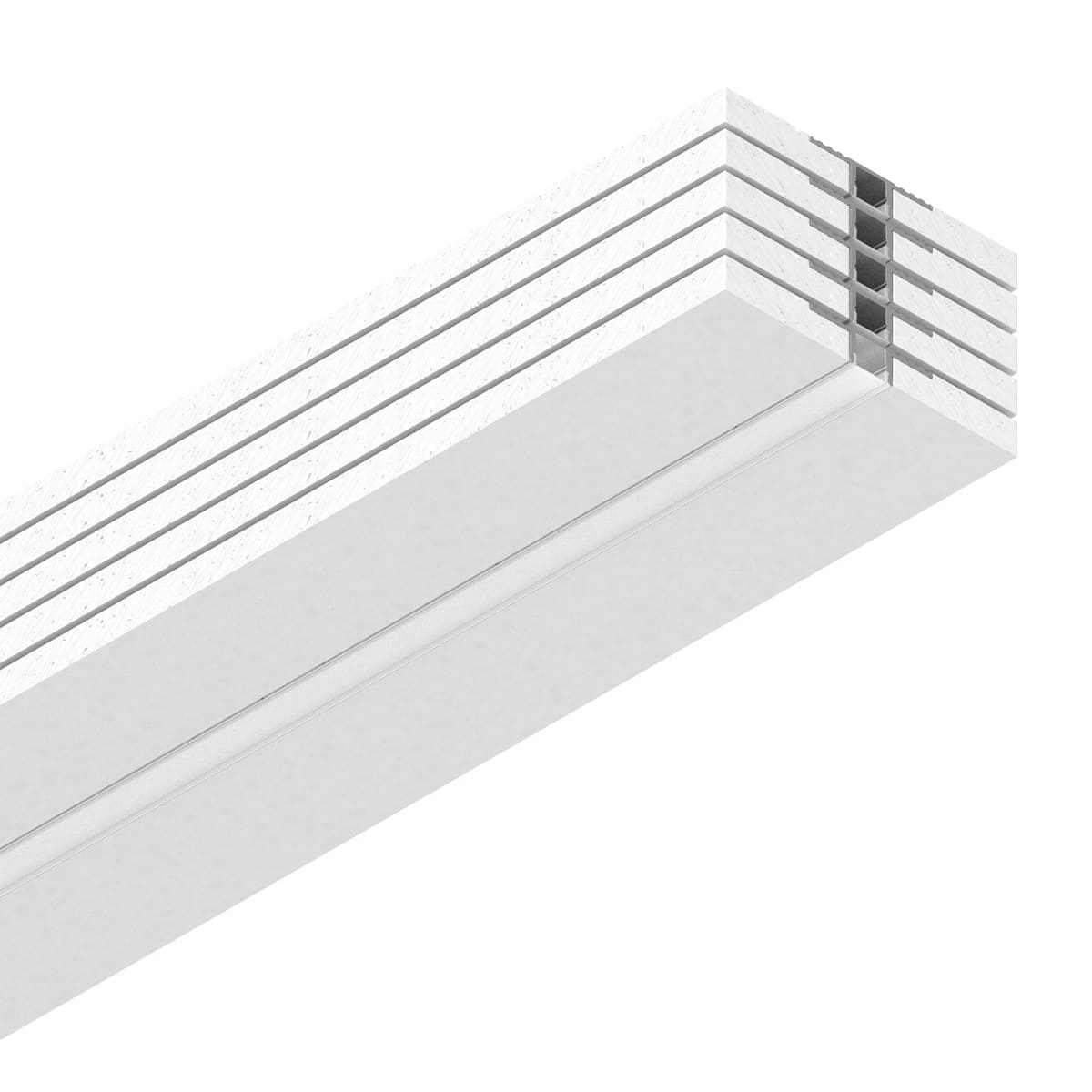 NOVALUX - L-16 evo lineare opale 2m n.5 multipack profili lineari 5 pezzi per soluzioni di illuminazione versatili e moderne. 1018D6.99