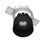 NOVALUX - well tondo nero led 10w 500ma 3000k 55° ip54 idoneo per controsoffitto spessore 5-15 mm