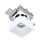 NOVALUX - well quadrato nero led 10w 500ma 3000k 4000k 55° ip54 idoneo per controsoffitto spessore 5-15 mm