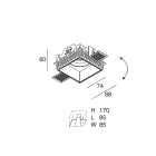 NOVALUX - WELL QDR: LED MAX 10W GU10 NER