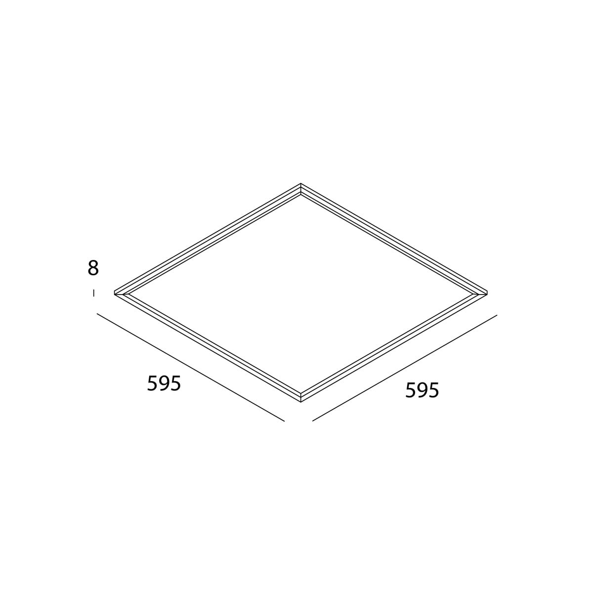 NOVALUX - THE PANEL 2: 600X600 35W 4K C/AL