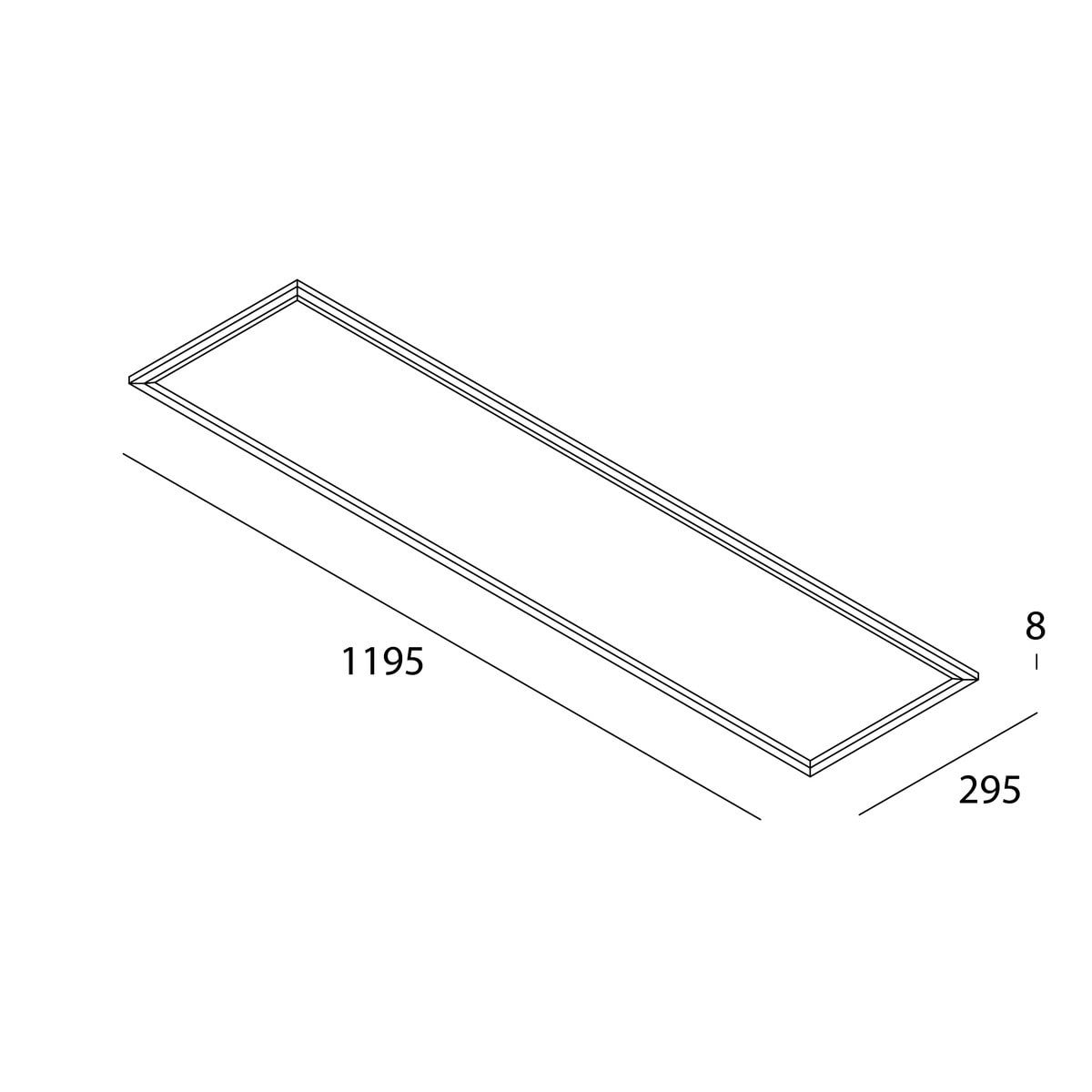 NOVALUX - THE PANEL 2: 1200X300 35W 3K C/AL