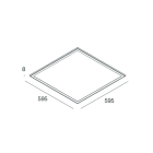 NOVALUX - THE PANEL 2: 60X60 35W 4K DALI/PUSH 102071.01