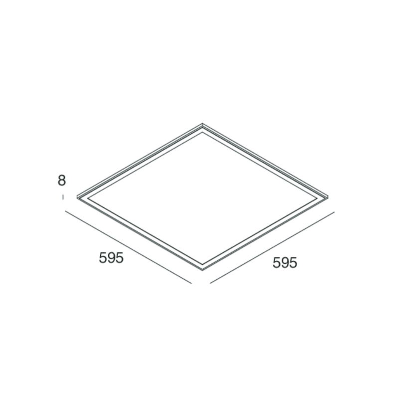 NOVALUX - THE PANEL 2: 600 32W4K CRI90 DALI/PU PR 102075.01