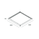 NOVALUX - BOX PER INST. PLAFONE THE PANEL 600X600 102086.01