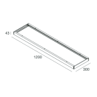 NOVALUX - BOX PER INST. PLAFONE THE PANEL 1200X300 102087.01
