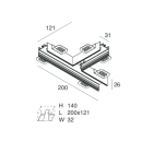 NOVALUX - P-30: ANGOLO T INCASSO BIANCO