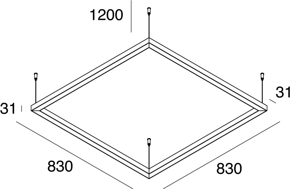 NOVALUX - P-30 READY: QDR 32W 3K SOSP 830 NE