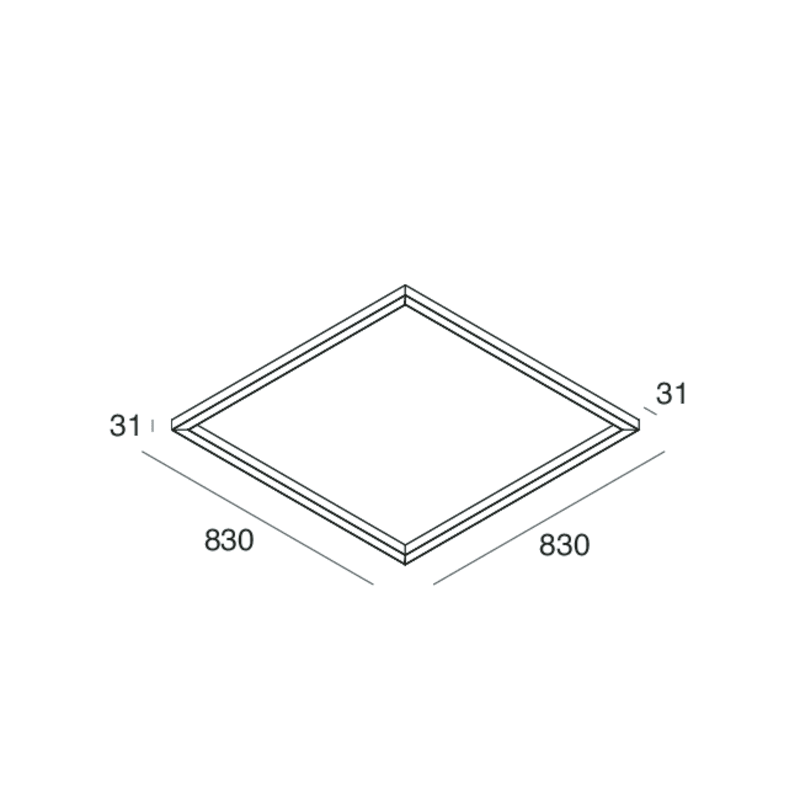 NOVALUX - P-30: QDR 32W 4K CAFFE PLAF L=830