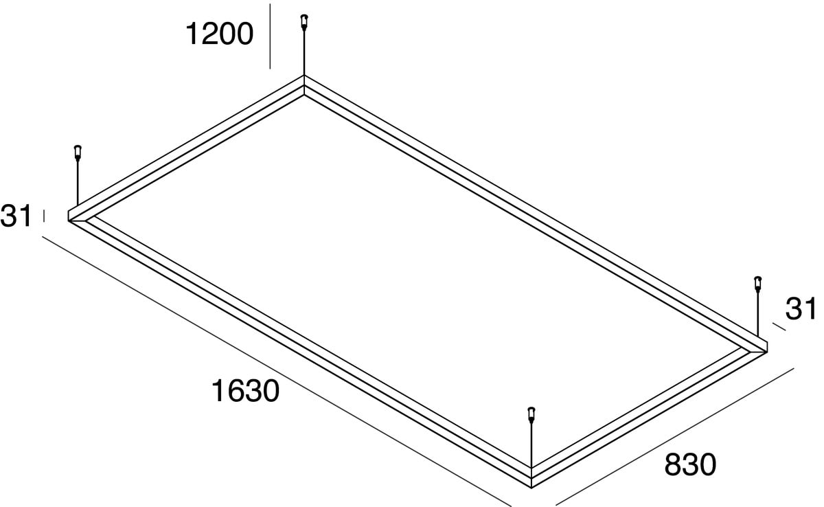 NOVALUX - P-30 READY: RET 48W 3K SOSP 1630 NE