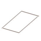 NOVALUX - P-30: RETT 48W 4K CAPP PLAF L=1630