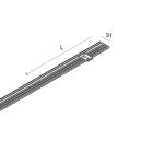 NOVALUX - P-30: COVER CON MOLLE NERO L=800 103363.02