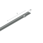 NOVALUX - P-30: COVER CON MOLLE CAFFE L=800