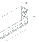 NOVALUX - LUCKY MINI: LED 35W 3K CAPP L=2400 103502.21