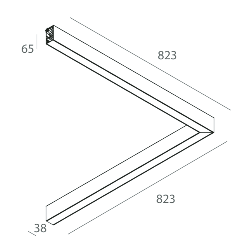 NOVALUX - LUCKY MINI: LED ANG.23W DALI4K CAPP L823