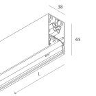 NOVALUX - LUCKY MINI: LED 12W 3K BI L=800
