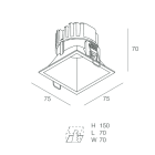 NOVALUX - KONE QDR: 10W 500MA 4K F36 IP54 BI