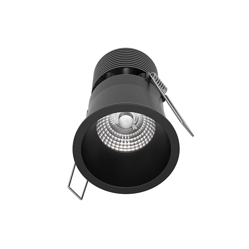 NOVALUX - Kone tondo nero led 10w 3000k 500ma 55° idoneo per controsoffitto spessore 5-30 mm ip20. 103640.02