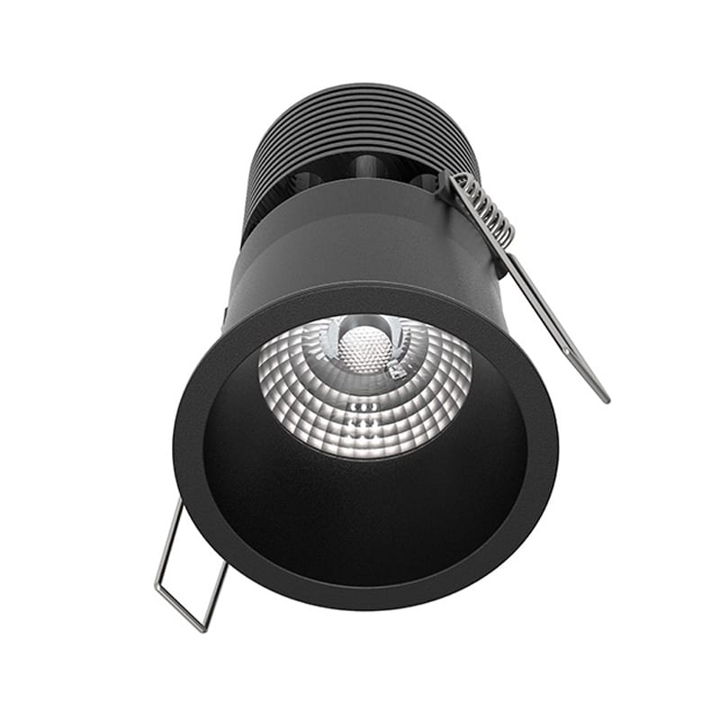 NOVALUX - Kone tondo nero LED 18W 4000K 500mA 55° idoneo per controsoffitto spessore 5-30 mm IP20.