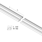 NOVALUX - GHOST EVO: PROFILO L=1680 2 PZ 104003.99