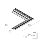 NOVALUX - GHOST EVO: PROFILO ANG. SINGOLO EST