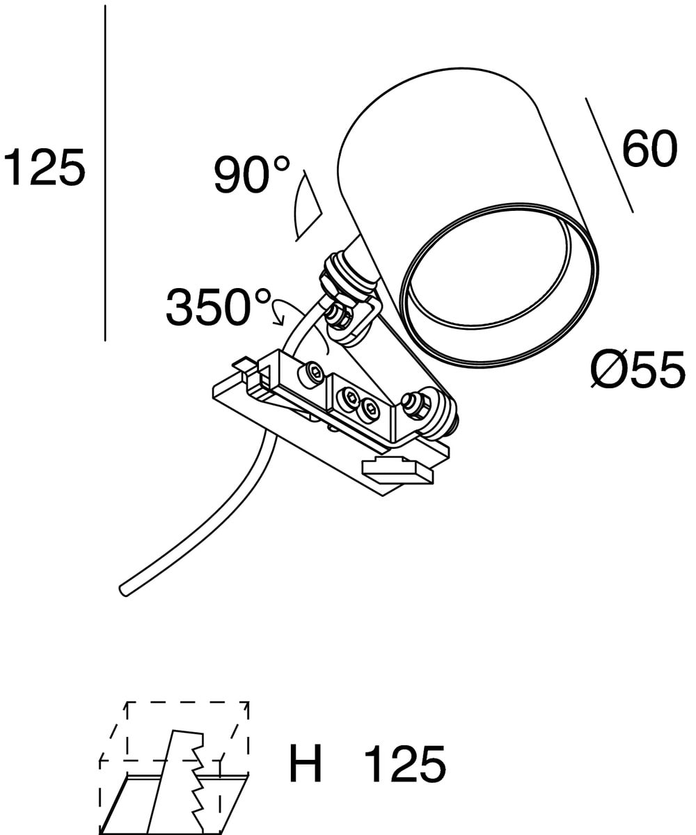 NOVALUX - GHOST EVO: FARETTO 12W 3K 34 CRI90 BIA 104046.01