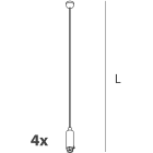 NOVALUX - SCHOOL: KIT SOSPENSIONE H1200 104110.99