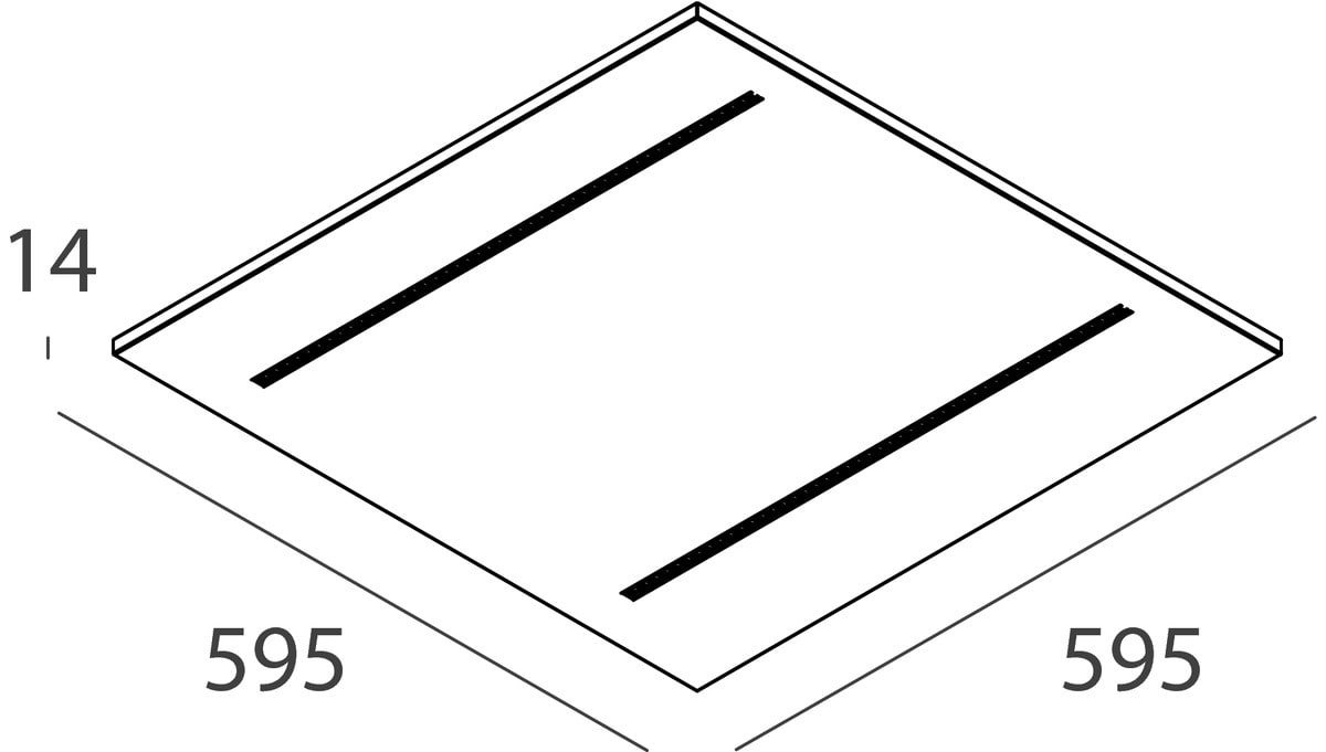 NOVALUX - SCHOOL: 600X600 20W 4K UGR