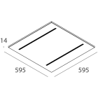 NOVALUX - SCHOOL: 600X600 20W 4K UGR 104115.01