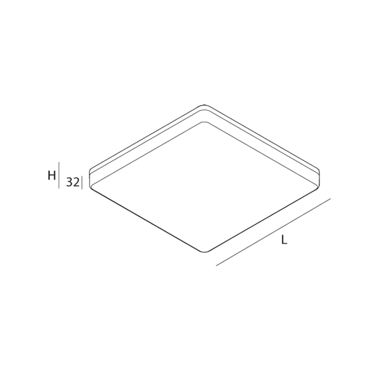 NOVALUX - LUNA QDR: LED 24W 4K L=330 BIA CRI90