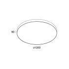 NOVALUX - ROTO: LED 108W 3K BIA D=1200