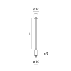 NOVALUX - ROTO: D=400 KIT 3 SOSP. L3000