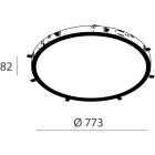 NOVALUX - ROTO: INC.LED 63W DALI 3K D=800