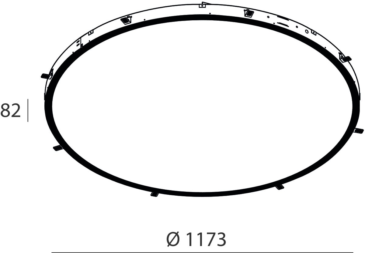 NOVALUX - ROTO: INC.LED 108W 3K D=1200