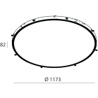 NOVALUX - ROTO: INC.LED 108W 3K D=1200