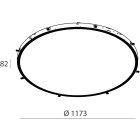 NOVALUX - ROTO: INC.LED 108W 3K D=1200