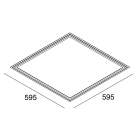 NOVALUX - FRAME: 600X600 35W 3K C/AL